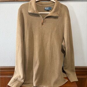 Polo by Ralph Lauren Men's Brown Zip-Up Sweater